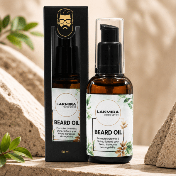 clay wax & beard oil for strong hold, shiny & grooming